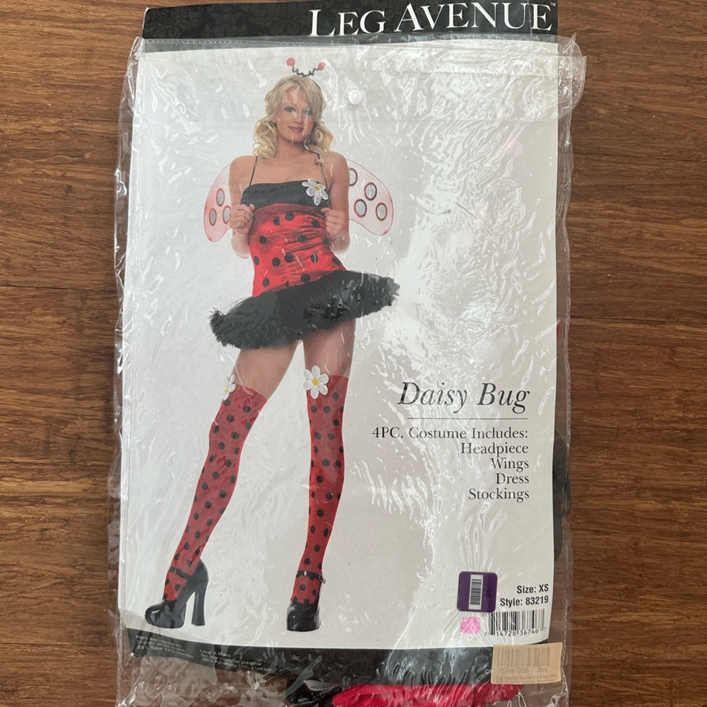 Leg Avenue Red and Black Daisy Bug Set (can ship today in time for Halloween)